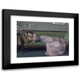 thumbnail image 1 of Sir John Lavery 24x18 Black Modern Framed Museum Art Print Titled - The Green Sofa, 1 of 5