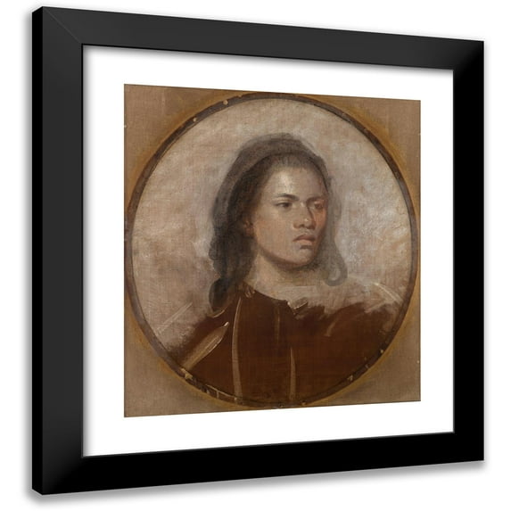Sir Joshua Reynolds 15x17 Black Modern Framed Museum Art Print Titled - Omai (ca. 1774)