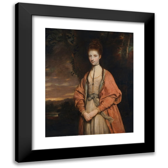 Sir Joshua Reynolds 15x18 Black Modern Framed Museum Art Print Titled - Anne Seymour Ladies (1773)