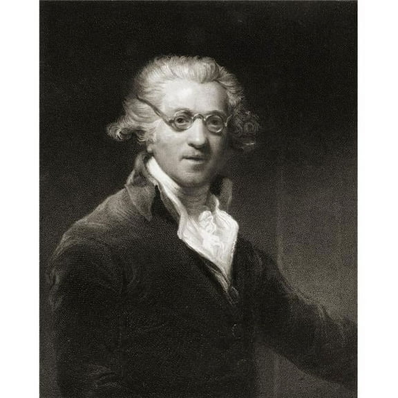 Sir Joshua Reynolds 1723-1792. English Portrait Painter & Aesthetician Poster Print, Large - 26 x 34