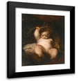 thumbnail image 1 of Sir Joshua Reynolds 20x24 Black Modern Framed Museum Art Print Titled - The Infant Hercules, 1 of 5