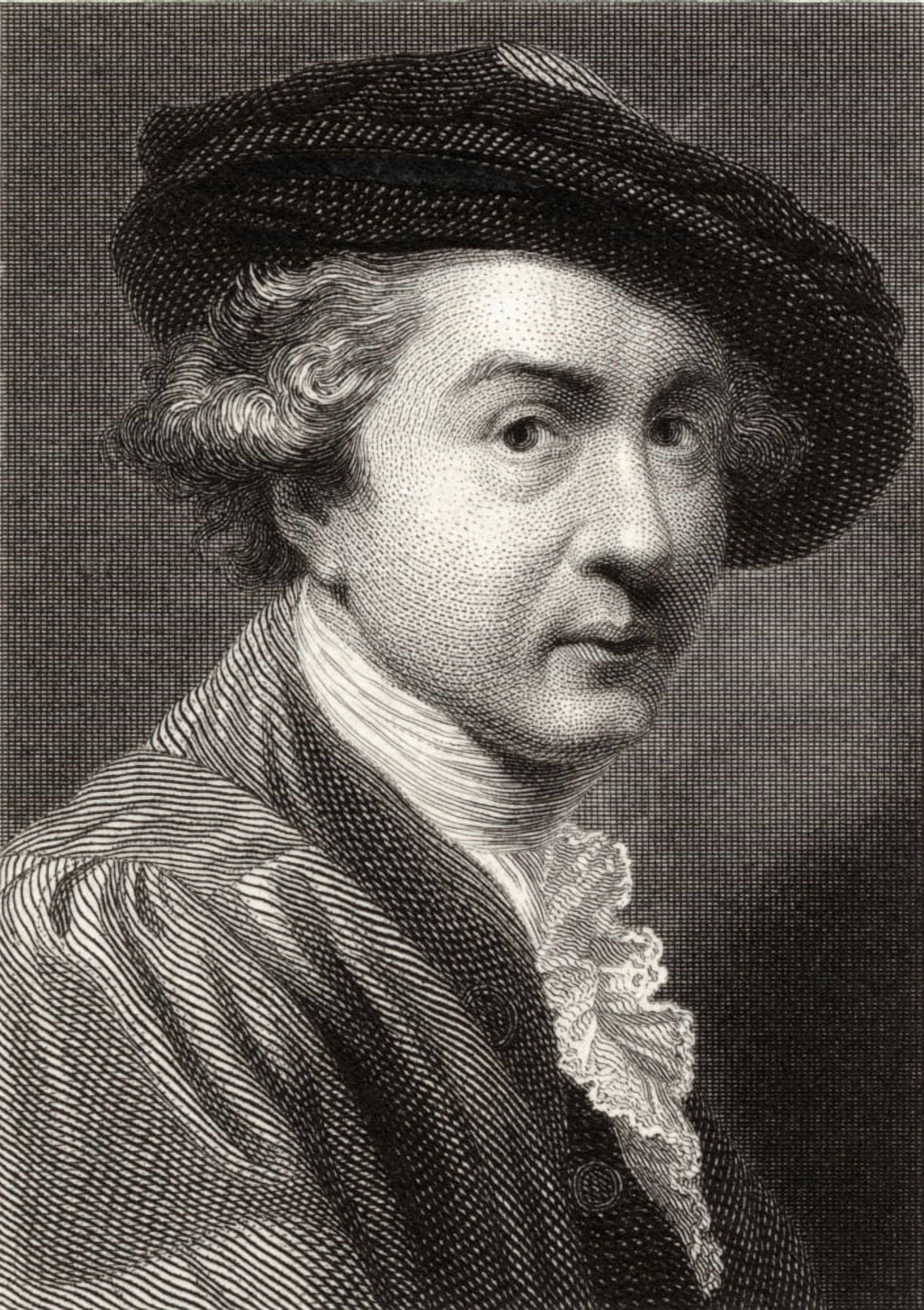 Sir Joshua Reynolds1723-1792English Portrait Painter And Aesthetician19Th Century Print Engraved By G Smith From A Painting By The Artist Canvas Art - Ken Welsh Design Pics (12 x 18)
