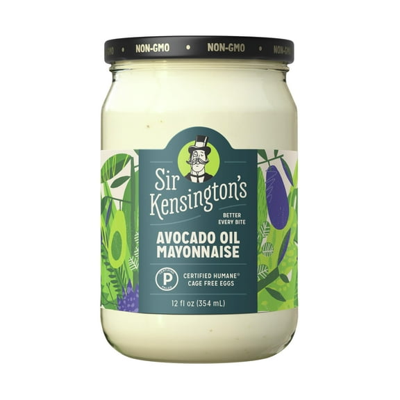 Sir Kensington's Mayonnaise SCH4Avocado Oil Mayo Keto Diet & Paleo Diet Certified, Gluten Free, Non-GMO Project Verified, Certified Humane Free Range Eggs, Shelf-Stable, 12 oz