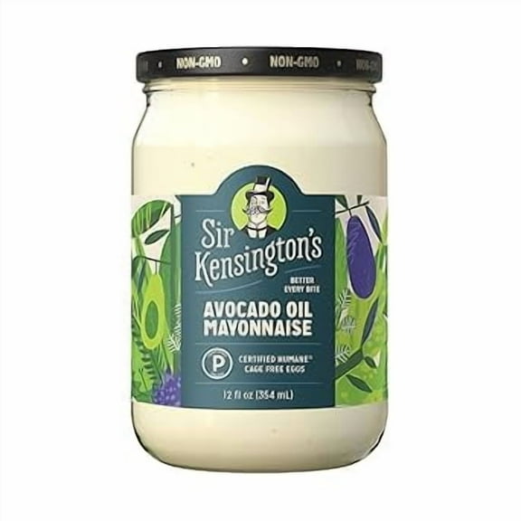 Sir Kensington's Mayonnaise Avocado Oil Mayo Keto Diet & Paleo Diet Certified, Gluten Free, Non-GMO Project Verified, Certified Humane Free Range Eggs, Shelf-Stable, 12 oz