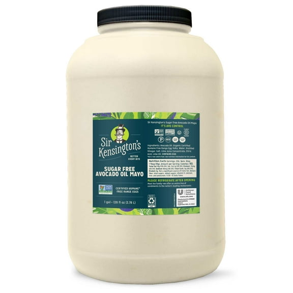 Sir Kensington's Sugar Free Avocado Mayonnaise, 1 Gallon -- 4 per case