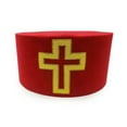 Sir Knight Knights Templar Commandery Masonic Crown Cap Red Passion