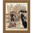 thumbnail image 1 of Sir Lancelot and Sir Balin 20x20 Gold Ornate Wood Framed Canvas Art by Rackham, Arthur, 1 of 2