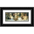 thumbnail image 1 of Sir Lawrence Alma Tadema 2x Matted 24x14 Black Ornate Framed Art Print 'The Vintage Festival', 1 of 2