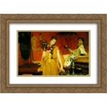 thumbnail image 1 of Sir Lawrence Alma Tadema 2x Matted 24x18 Gold Ornate Framed Art Print 'Between Hope and Fear', 1 of 2