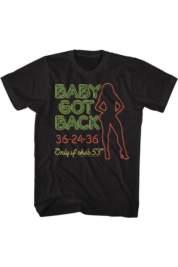 Sir Mix A Lot Neon Got Back Black Adult T-Shirt 3Xlt