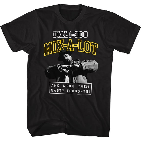 Sir Mix-a-Lot 1-900 Mixalot Black Adult T-Shirt