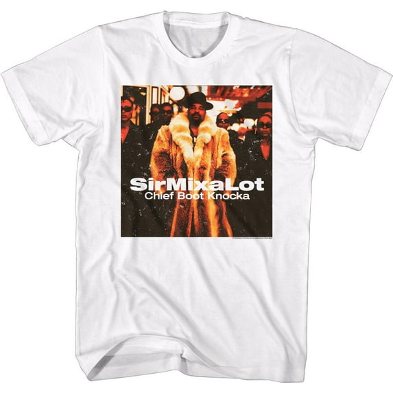 Sir Mix-a-Lot Chief Boot Knocka White Adult T-Shirt