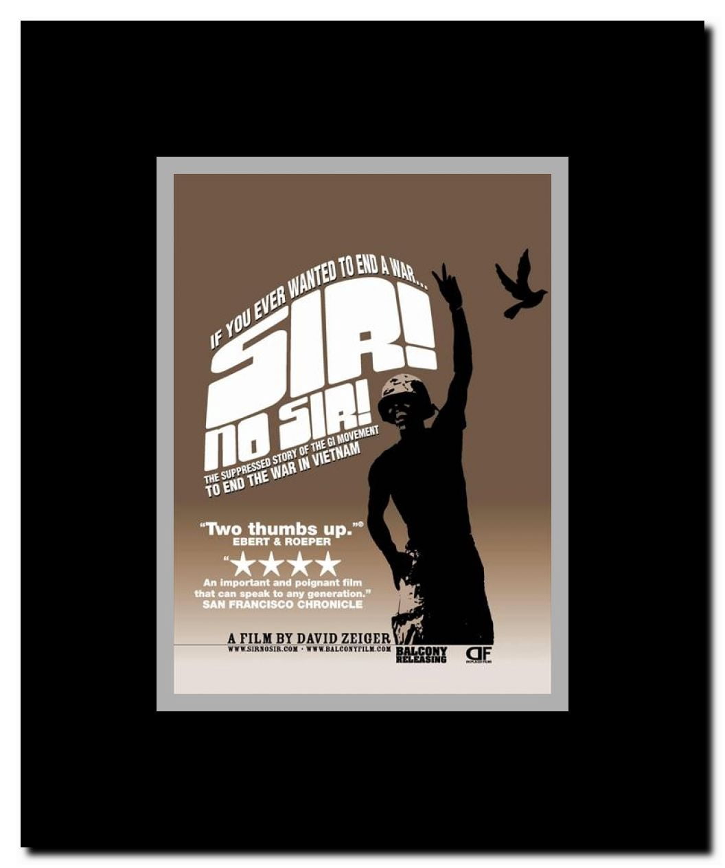 Sir! No Sir! Framed Movie Poster