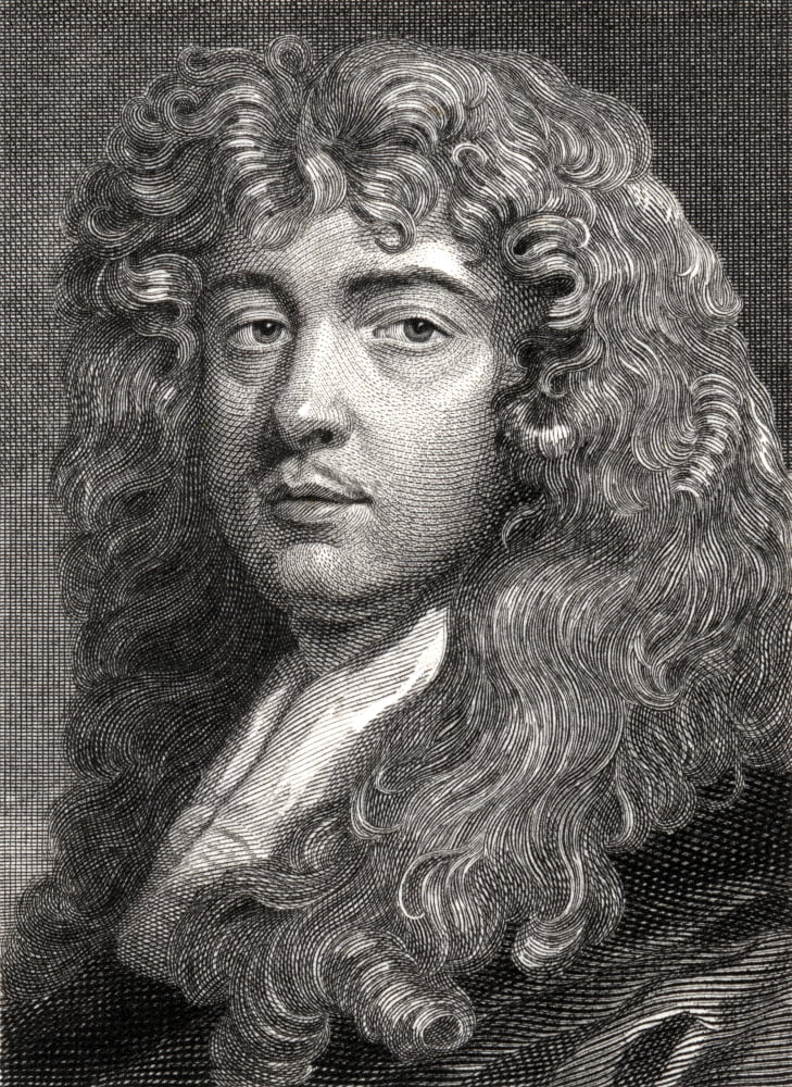 Sir Peter Lely 1618-1680 DutchEnglish Baroque Era Painter Painted By Himself Engraved By William Edwards Canvas Art - Ken Welsh Design Pics (13 x 17)
