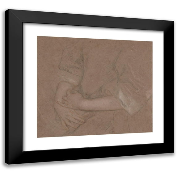 Sir Peter Lely 17x15 Black Modern Framed Museum Art Print Titled - Drawings of Hands (1650S-1660s)