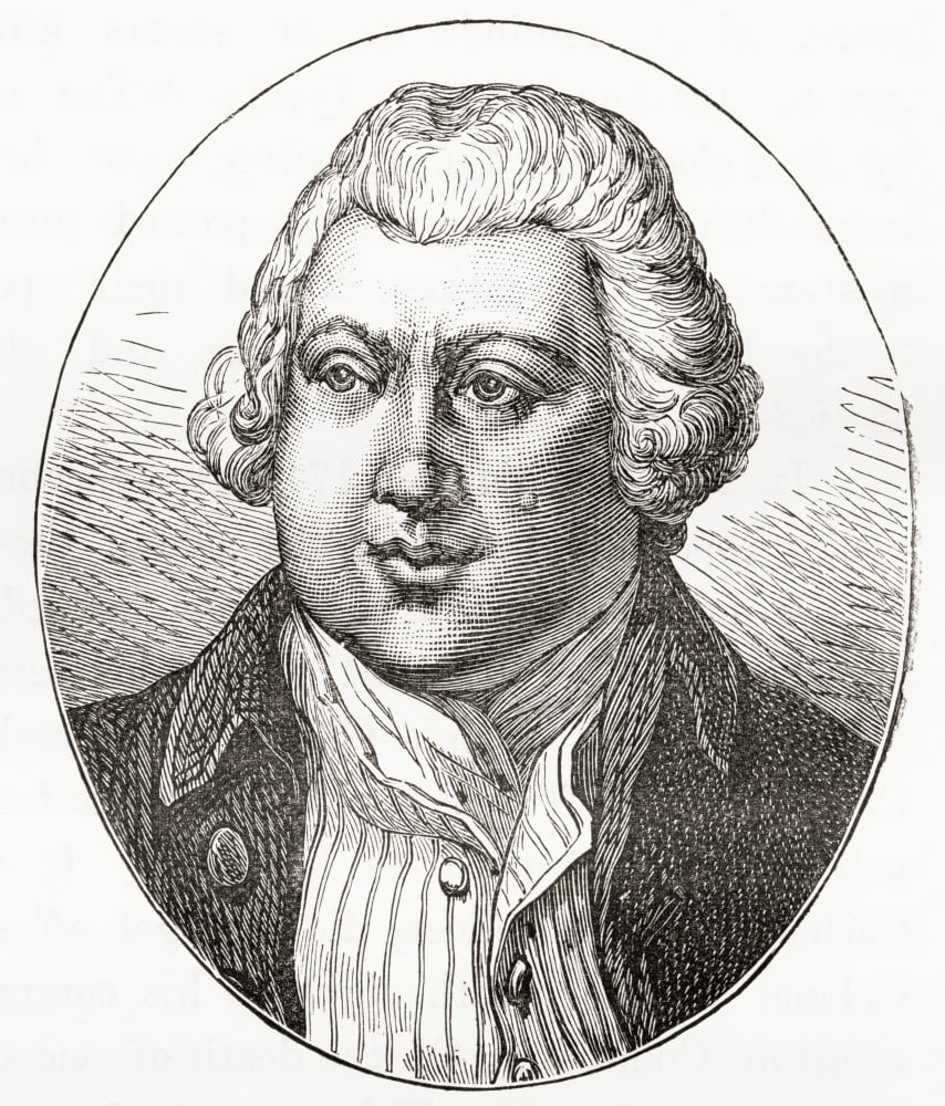 Sir Richard Arkwright 1732 - 1792 English Inventor And Pioneer Of The Spinning Industry From Our Own Country Published 1898 Canvas Art - Ken Welsh Design Pics (26 x 30)