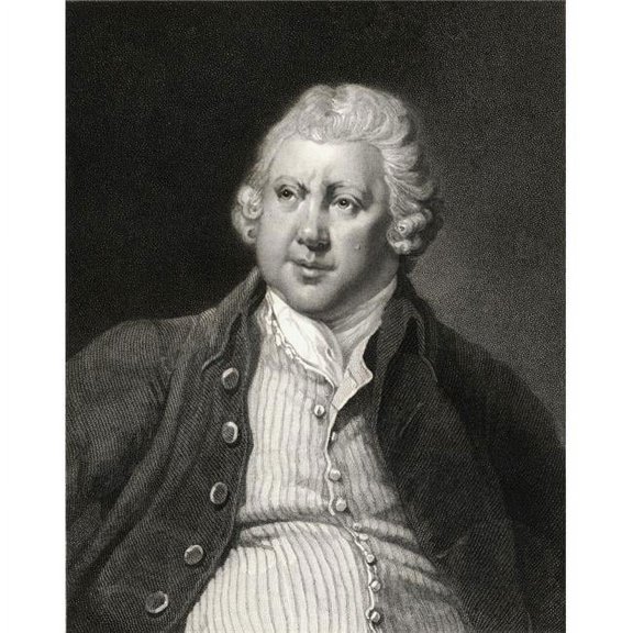Sir Richard Arkwright 1732-1792 English Textile Industrialist & Inventor From The Book Gallery of Portraits Published Poster Print, Large - 26 x 34