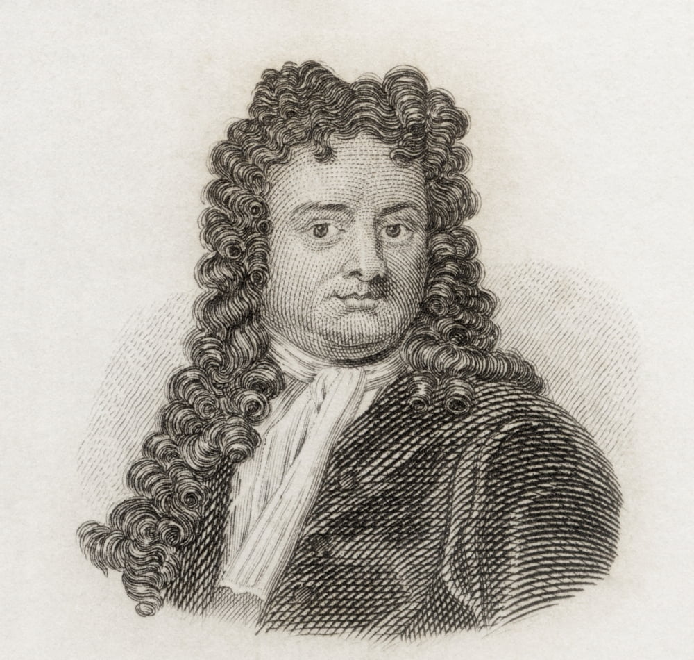 Sir Richard Steele 1672 To 1729 Irish Writer And Politician From Crabbs Historical Dictionary Published 1825 Canvas Art - Ken Welsh Design Pics (15 x 14)