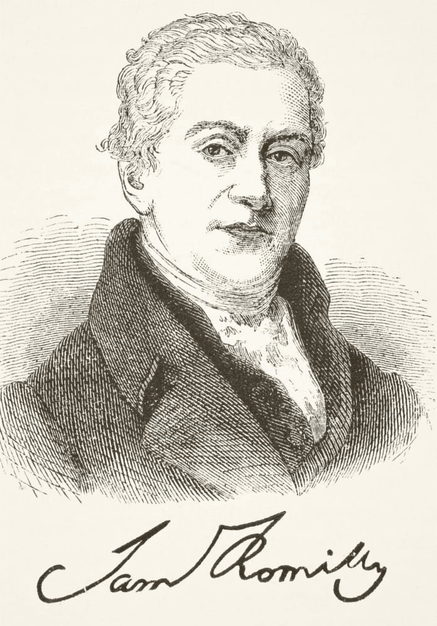 Sir Samuel Romilly 1757- 1818 English Legal Reformer From The National And Domestic History Of England By William Aubrey Published London Circa 1890 Canvas Art - Ken Welsh Design Pics (12 x 17)