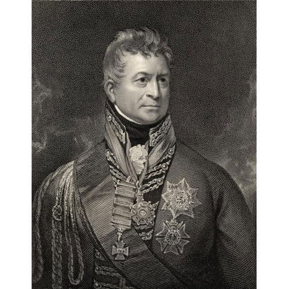 Sir Thomas Picton 1758 To 1815 British General Engraved By P W Tomkins After Sir W Beechey From The Book National Portra