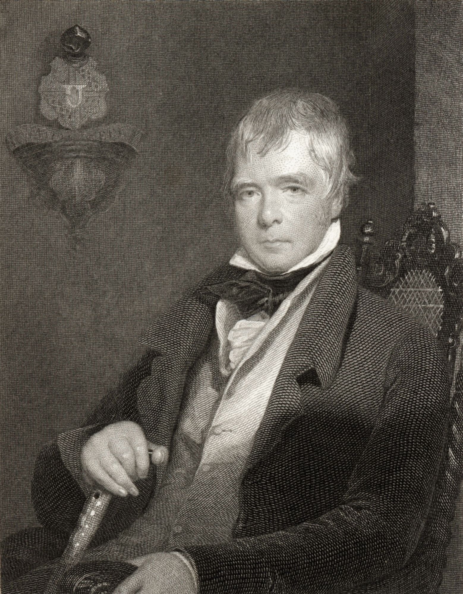 Sir Walter Scott 1771-1832 Scottish NovelistPoetHistorian And Biographer Canvas Art - Ken Welsh Design Pics (13 x 17)