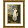 thumbnail image 1 of Sir William Beechey 17x24 Gold Ornate Framed and Double Matted Museum Art Print Titled - Portrait of Ellen Smith of Nottingham, 1 of 4