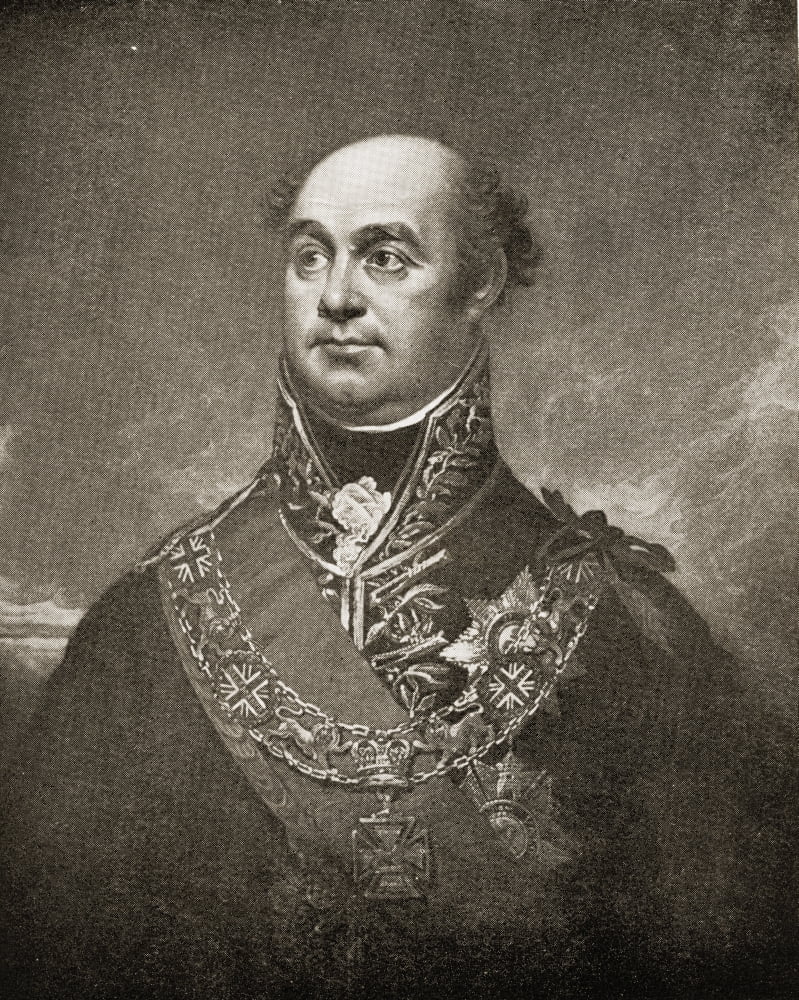 Sir William Beresford Viscount Of Albuera 1768-1854 British General From An Engraving After The Painting By Sir William Beechey Canvas Art - Ken Welsh Design Pics (13 x 17)
