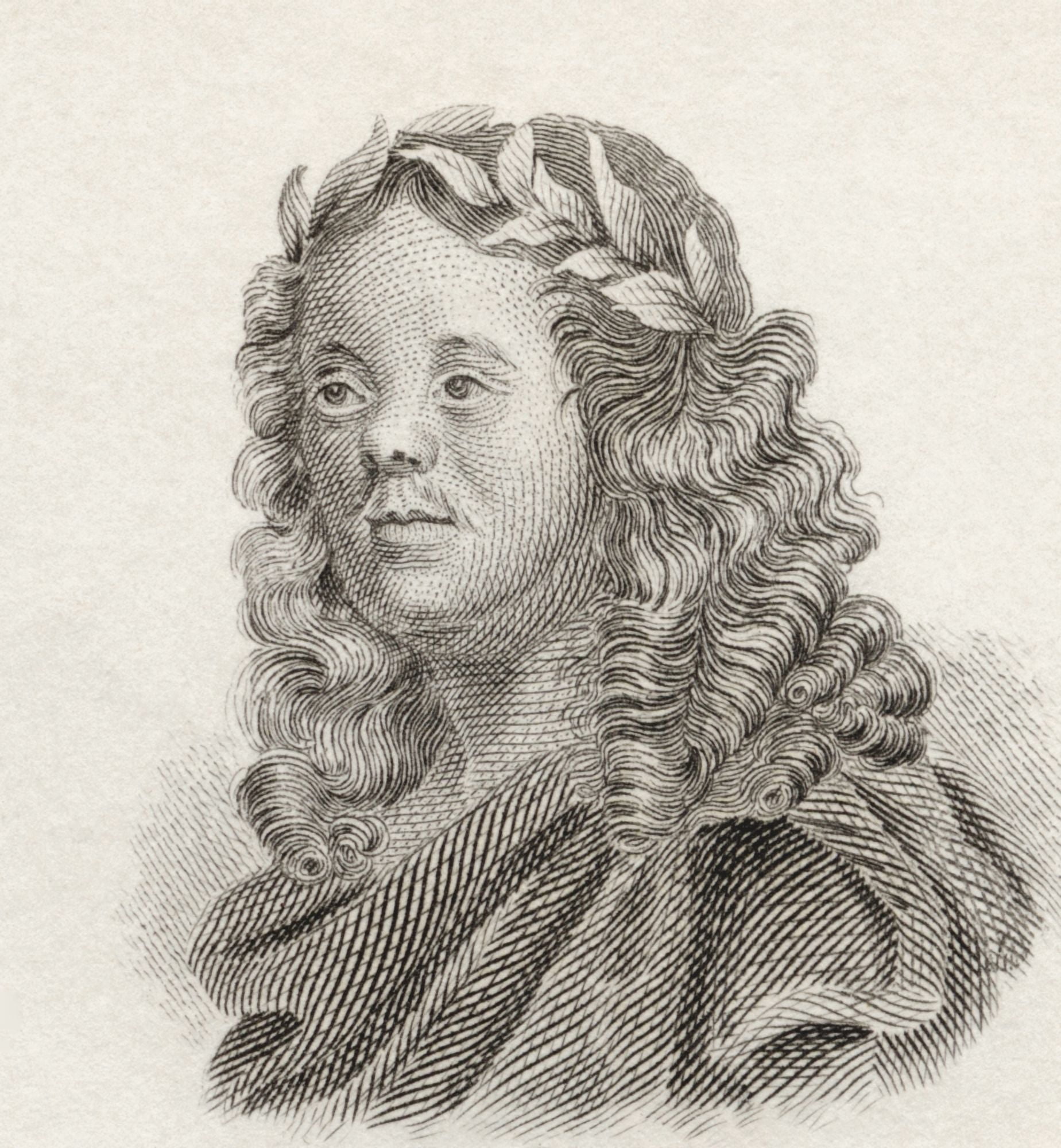 Sir William Davenant 1606 To 1668 English Poet And Playwright From Crabbs Historical Dictionary Published 1825 Canvas Art - Ken Welsh Design Pics (14 x 15)