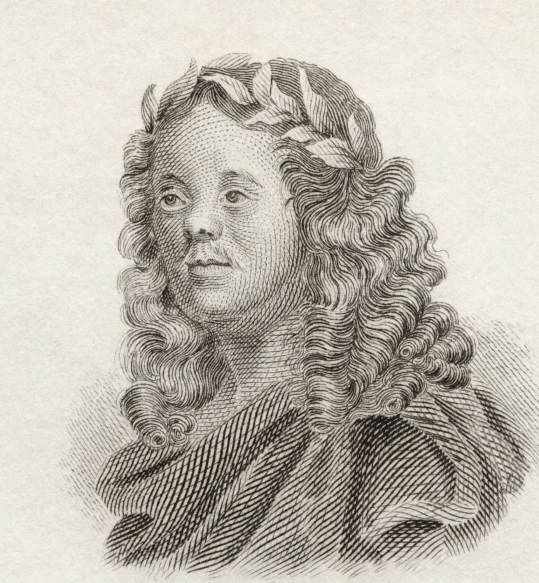 Sir William Davenant 1606 To 1668 English Poet And Playwright From Crabbs Historical Dictionary Published 1825 Canvas Art - Ken Welsh Design Pics (28 x 30)