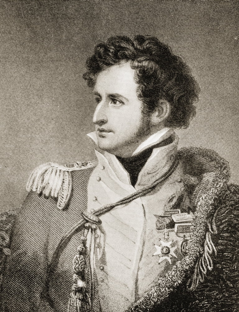 Sir William Francis Patrick Napier 1785-1860 British General And Historian Canvas Art - Ken Welsh Design Pics (13 x 17)