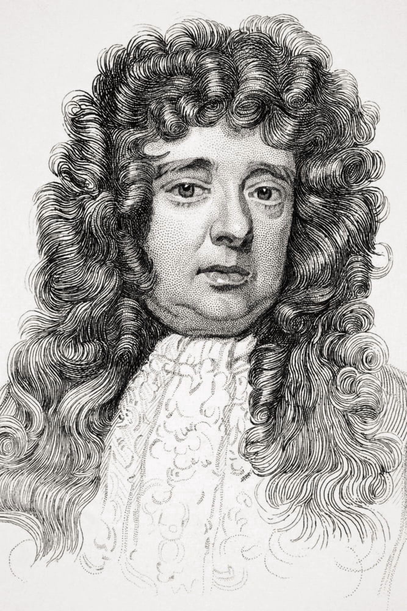 Sir William Petty 1623 1687 English Economist Scientist And Philosopher From Old Englands Worthies By Lord Brougham And Others Published London Circa 1880s Canvas Art - Ken Welsh Design Pics (22 x 34