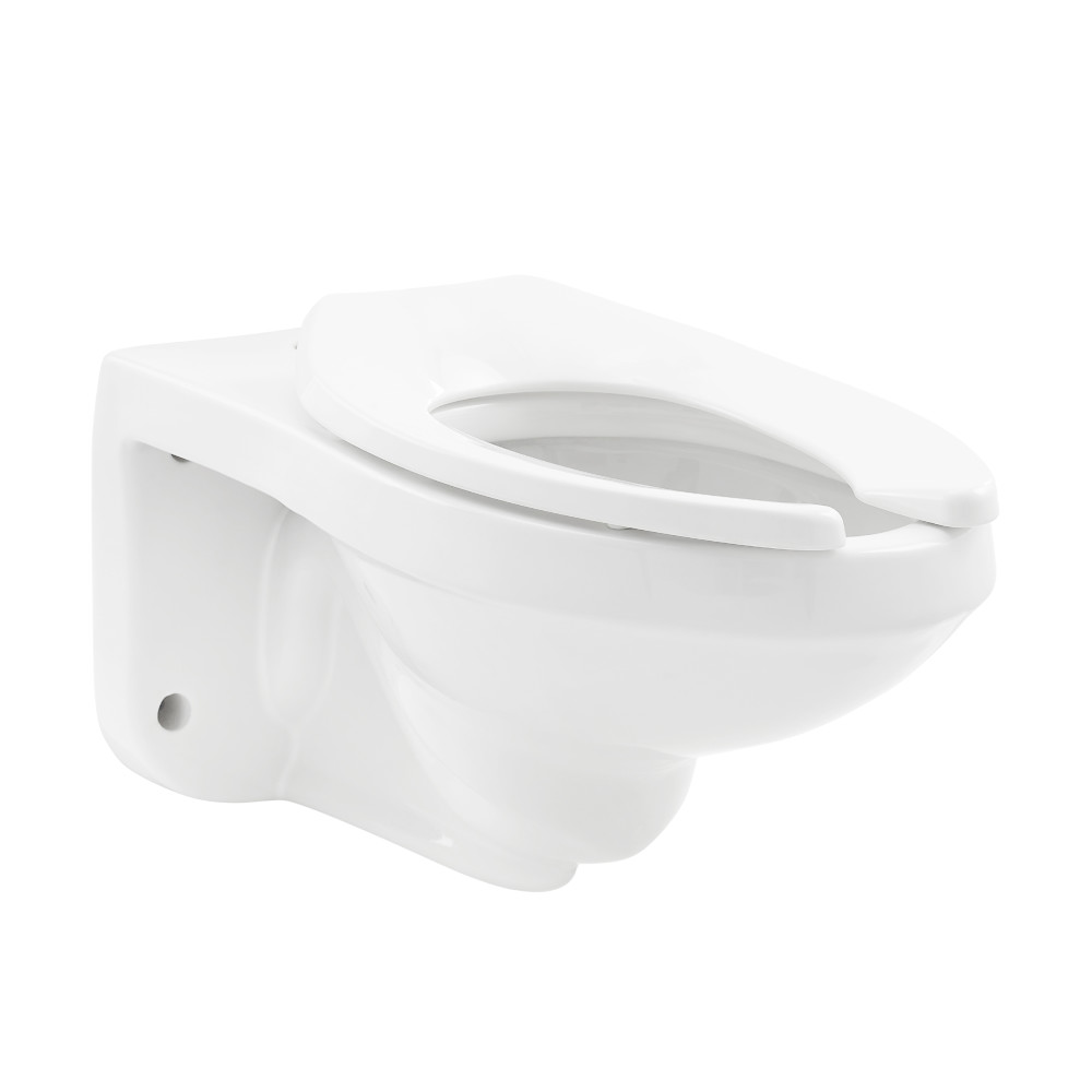 Sirène WallHung Commercial Elongated Top Flush Spud Flushometer Toilet