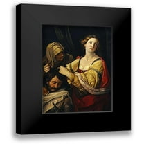 Sirani, Elisabetta 12x14 Black Modern Framed Museum Art Print Titled - Judith With The Head of Holofernes
