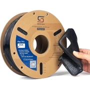 Siraya Tech Flex TPU Filament - 85A Shore, ISO 10993, High Flexibility & Toughness, High Flow & Speed, Easy to Print, Moisture-Resistant Aluminum Bag, Ideal for Footwear, Protective Gear Black, 1kg