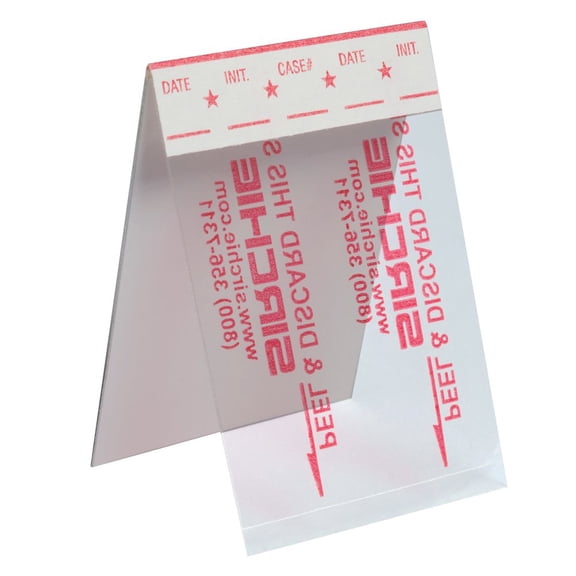 Sirchie Hinge Fingerprint Lifters, Pack of 24 White Background with Clear Cover | Easy Single Fingerprint Capture | 1.5 x 2 Size for Forensic Use