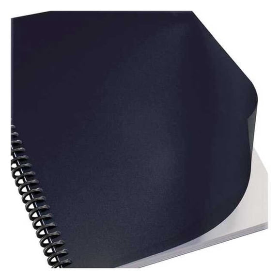 Sircle Binding Covers, Leatherette, Black, PK100 1330549A