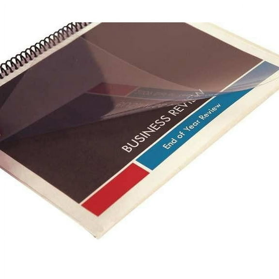 Sircle Binding Covers, Plastic, Clear, PK100 CCS-10-SQ