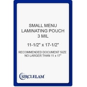 SircleLam 3 Mil Laminating Pouches, Small Menu Size, 100 Count, 1 Pack
