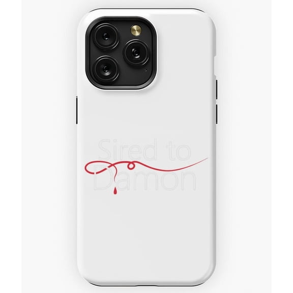 Sired to Damon Salvatore Funny Vampire Diaries Quote A841 Phone Case for iPhone 11 to 17 Pro Max