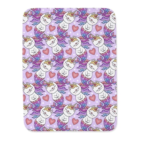 Siren Cat Unicorn Pattern Blanket -Image by Shutterstock,