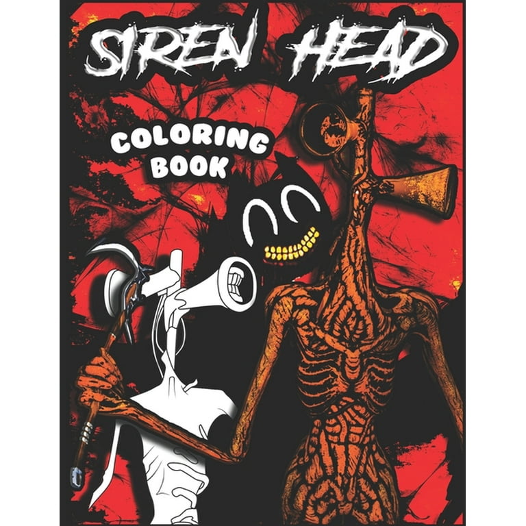Cartoon Cat Siren Head coloring page