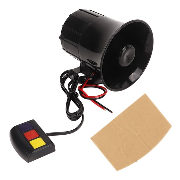 Siren, Weatherproof Siren Horn, 120DB High Volume Security Siren, for Vehicle, Police Cars, Rescue Vehicles and Firefighting Fires