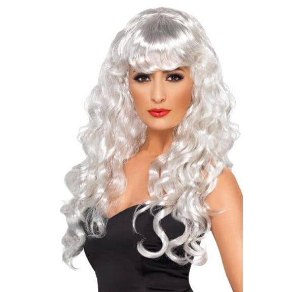 Siren Wig Adult White Ladies Wigs One Size Female Fancy Dress Party Book Week Halloween