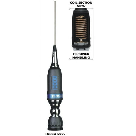 Sirio Antenna Turbo 5000 PL Antenna with Accessories Included for CB 5000 Watts Count