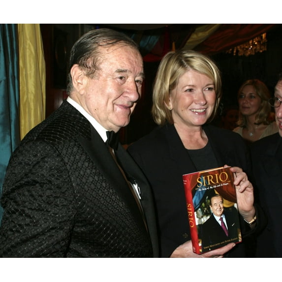 Sirio Maccioni And Martha Stewart At The Book Release Party For His Book Sirio, June 15, 2004 At Lecirque In Manhattan, N.Y. (Photo By Rob RichEverett Collection) Celebrity (10 x 8)