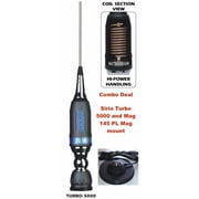 Sirio Turbo 5000 PL Mobile Antenna & Sirio Mag 145 Mag Mount