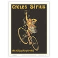 thumbnail image 1 of Sirius Bicycles (Cycles Sirius) - Paris France - Vintage French Advertising Poster by Henri Boulanger c.1899 - Master Art Print (Unframed) 9in x 12in, 1 of 4