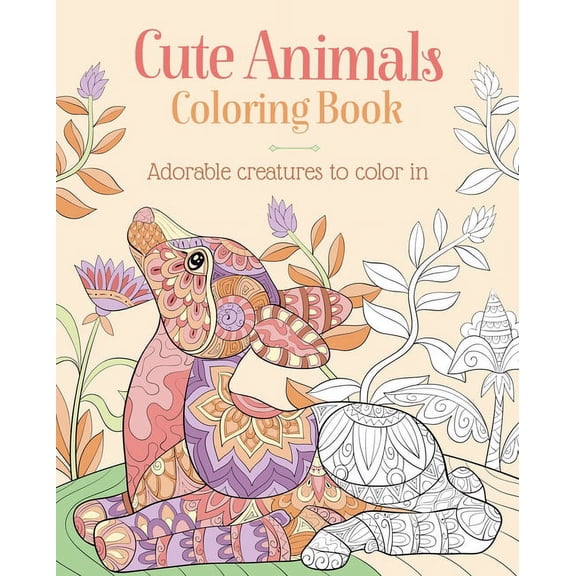 Sirius Creative Coloring Cute Animals Coloring Book: Adorable Creatures to Color in, (Paperback)