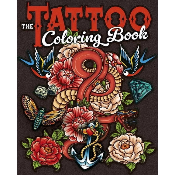 Sirius Creative Coloring The Tattoo Coloring Book: Over 45 Images to Colour, (Paperback)