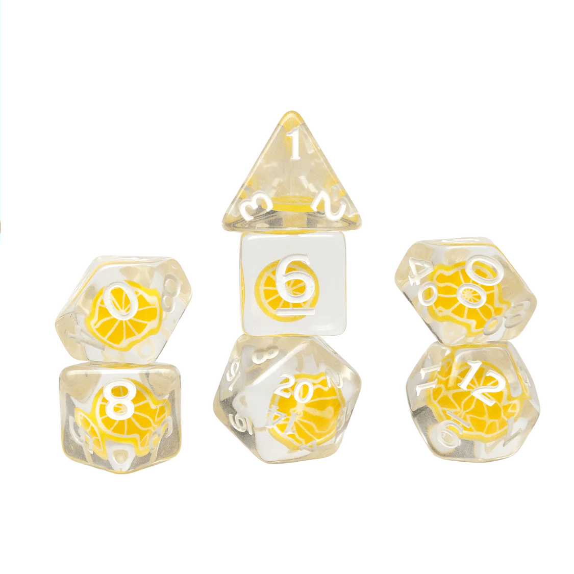 Sirius Dice 7-Set Fruit Dice: Lemon